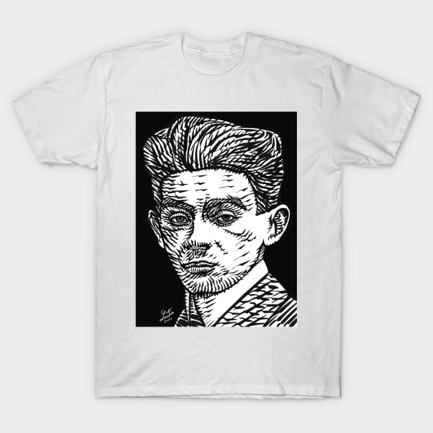 EGON SCHIELE ink portrait .1 T-Shirt by lautir